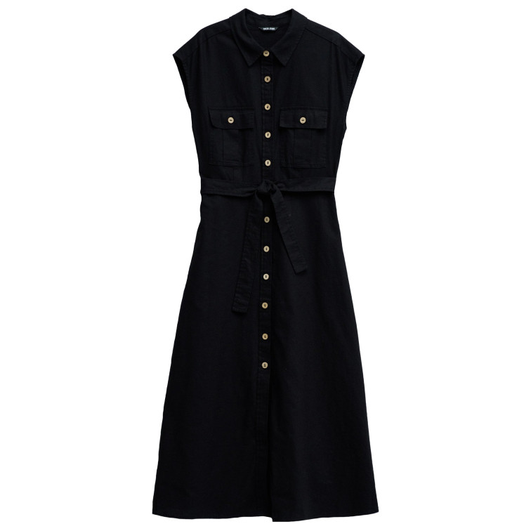 VESTIDO MUJER  SALSA JEANS SLEEVELESS SHIRT DRESS W/ NATU