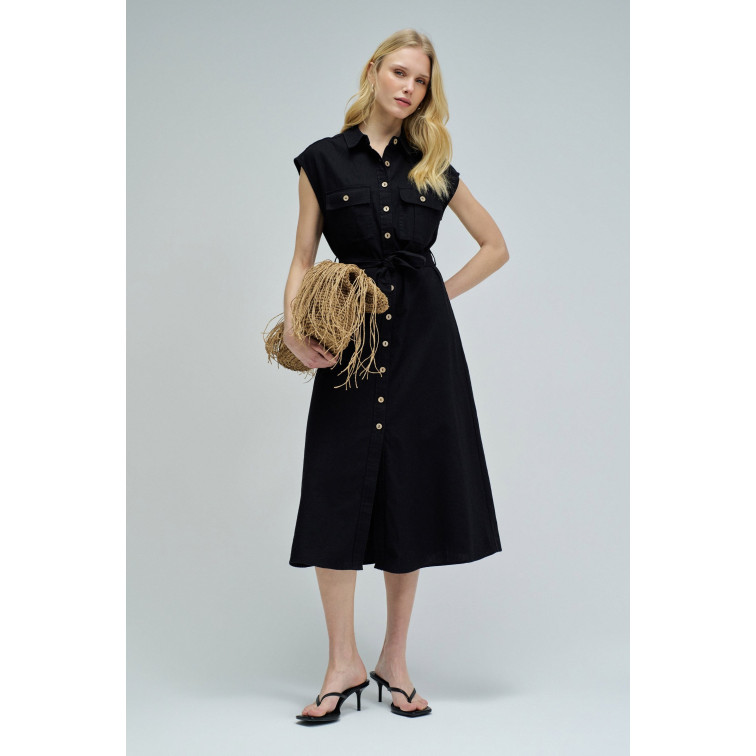 VESTIDO MUJER  SALSA JEANS SLEEVELESS SHIRT DRESS W/ NATU
