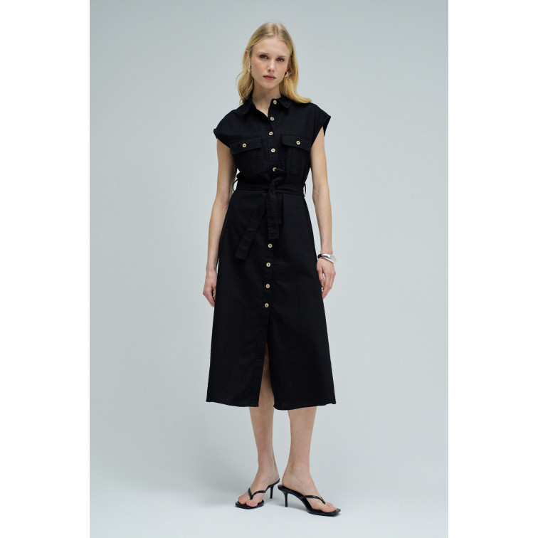 VESTIDO MUJER  SALSA JEANS SLEEVELESS SHIRT DRESS W/ NATU
