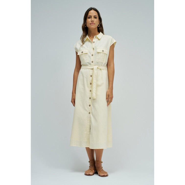 VESTIDO MUJER  SALSA JEANS SLEEVELESS SHIRT DRESS W/ NATU