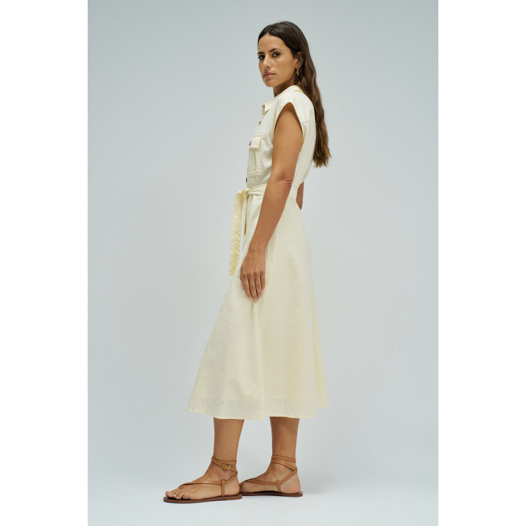 VESTIDO MUJER  SALSA JEANS SLEEVELESS SHIRT DRESS W/ NATU