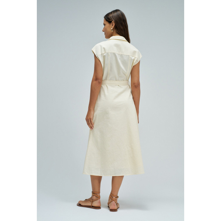 VESTIDO MUJER  SALSA JEANS SLEEVELESS SHIRT DRESS W/ NATU