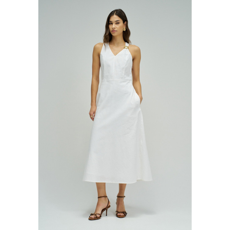 VESTIDO MIDI MUJER SALSA JEANS CON LINO