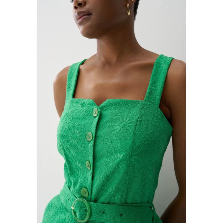 MONO MUJER  SALSA JEANS SPAGHETTI STRAP JUMPSUIT W/ EM