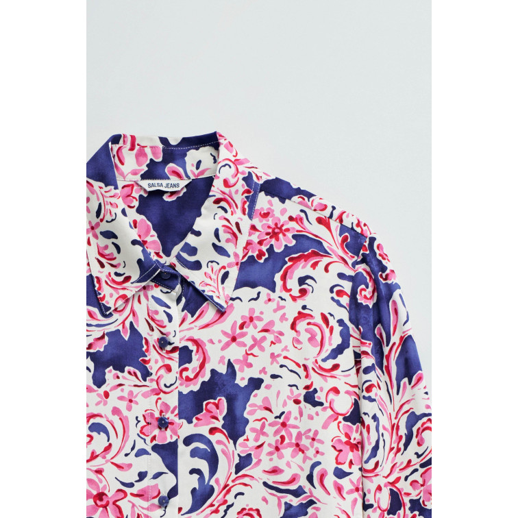 CAMISA MUJER  SALSA JEANS BASIC SHIRT FRONT BUTTON UP CL