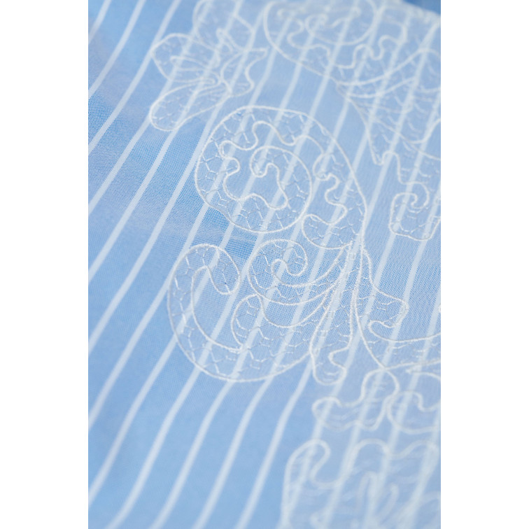 CAMISA MUJER  SALSA JEANS STRIPPED SHIRT WITH LACE DETAI