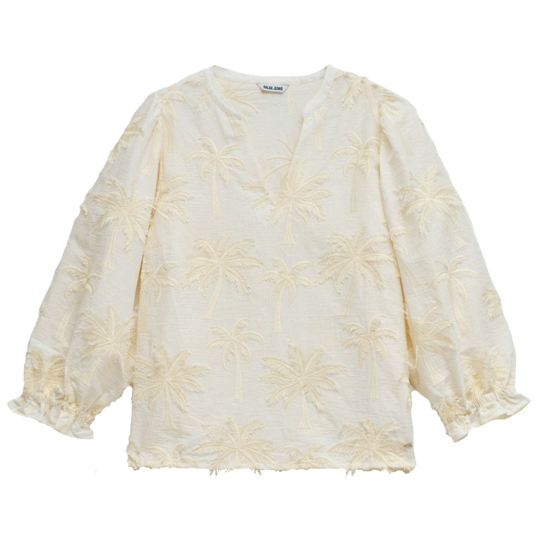 BLUSA MUJER SALSA JEANS CON EFECTO TRIDIMENSIONAL