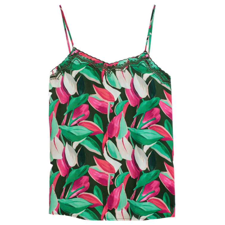 TOP DE TIRANTES MUJER SALSA JEANS CON PATRÓN FLORAL