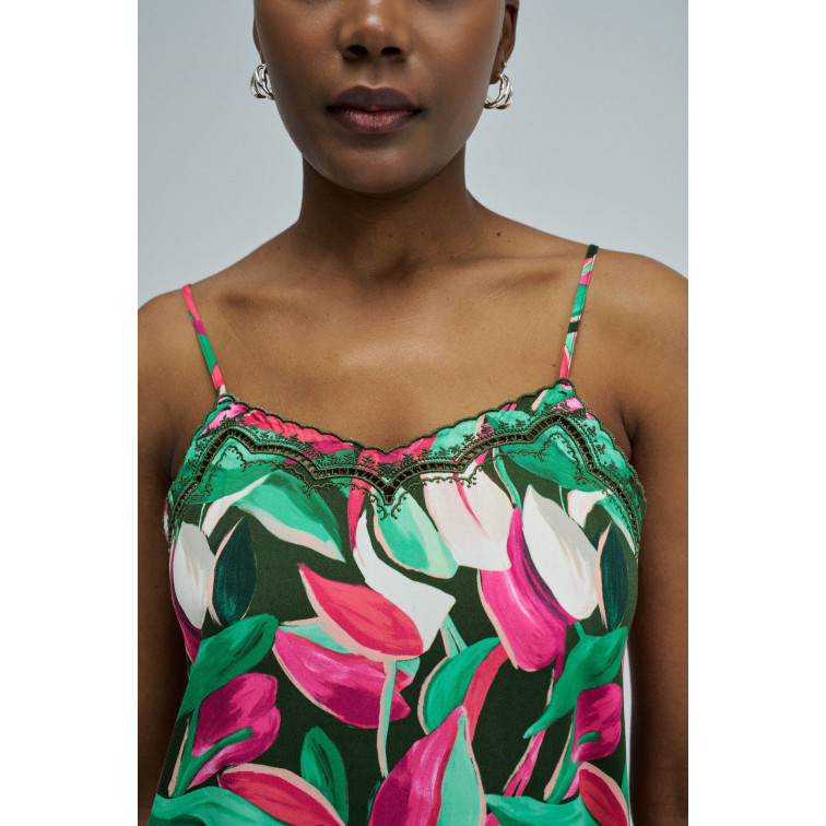 TOP DE TIRANTES MUJER SALSA JEANS CON PATRÓN FLORAL