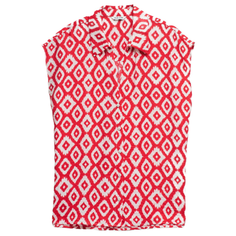 CAMISA MUJER  SALSA JEANS BASIC SLEEVELESS SHIRT