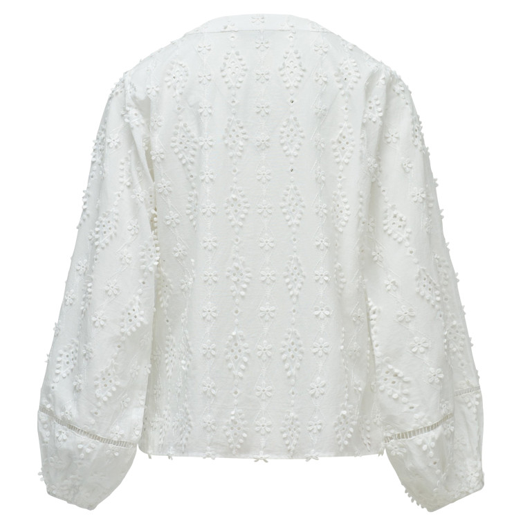 CAMISA MUJER  SALSA JEANS TEXTURED SHIRT WITH LACE DETAI