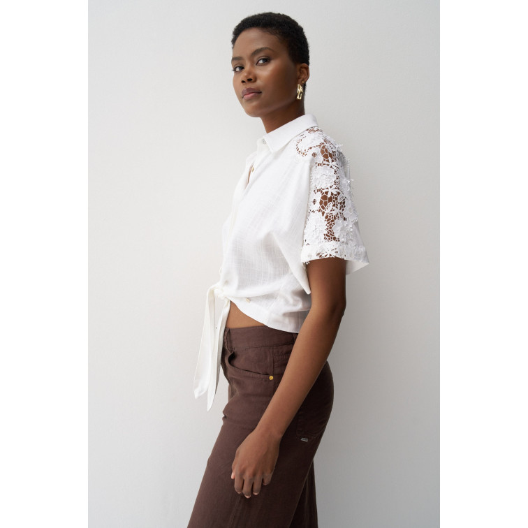 CAMISA MUJER  SALSA JEANS FRONT KNOT SHORT SLEEVE SHIRT