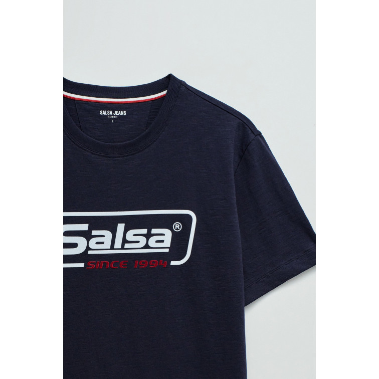 CAMISETA HOMBRE SALSA JEANS CON LOGO FIT SLIM
