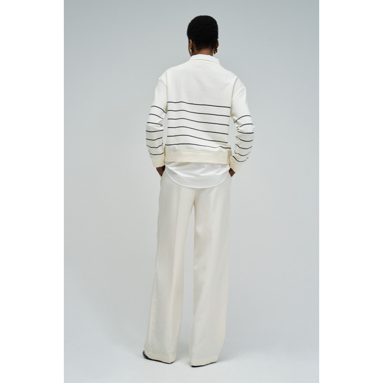 MUJER STRIPPED TWOFER SWEATSHIRT 110