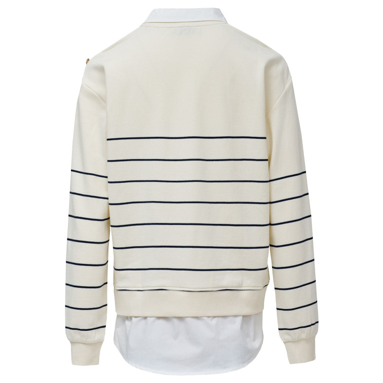 MUJER STRIPPED TWOFER SWEATSHIRT 110