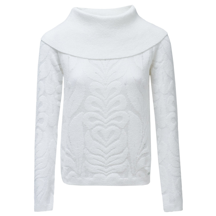 JERSEY MUJER  SALSA JEANS JACQUARD FLOWERS SWEATER