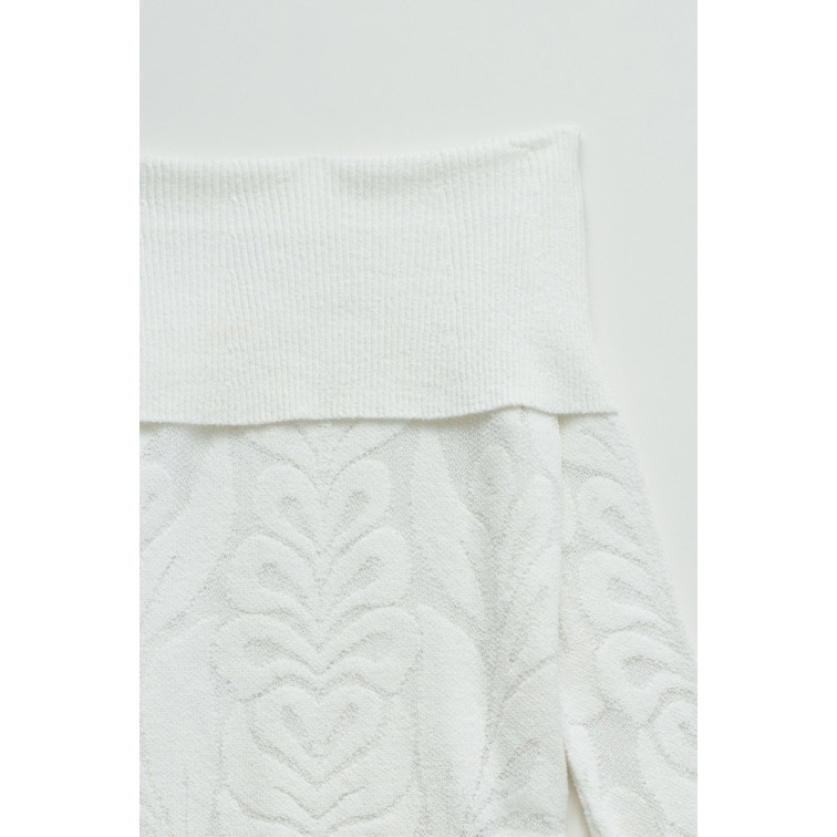 JERSEY MUJER  SALSA JEANS JACQUARD FLOWERS SWEATER