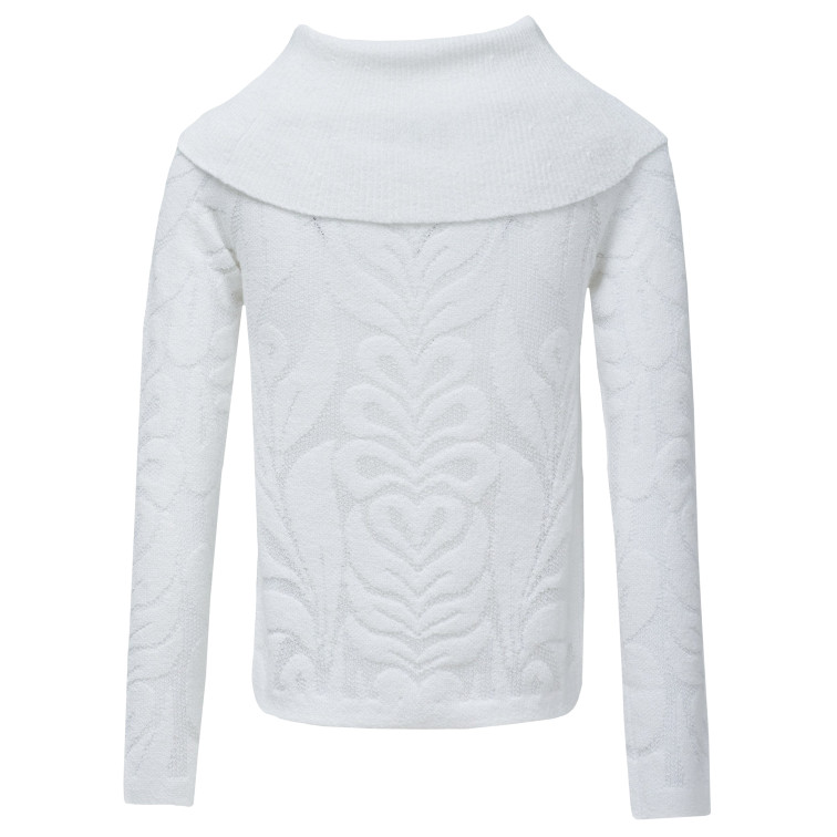 JERSEY MUJER  SALSA JEANS JACQUARD FLOWERS SWEATER