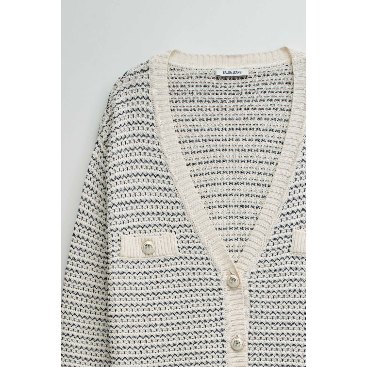  SALSA JEANS CHANEL-STYLE CARDIGAN