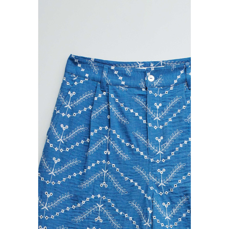 MUJER JEANSHIGH RISE CROPPED WIDE W/ 852