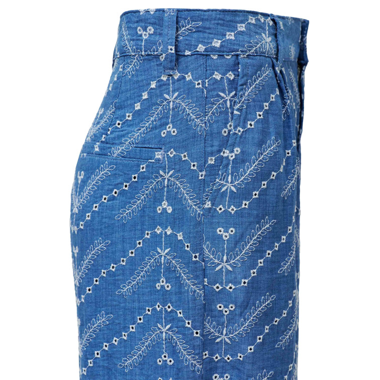 MUJER JEANSHIGH RISE CROPPED WIDE W/ 852