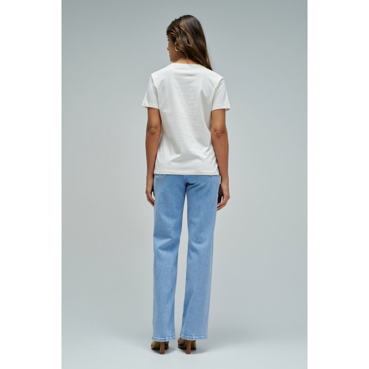 CAMISETA MUJER  SALSA JEANS FLOWER PRINT T-SHIRT