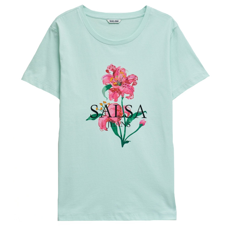 CAMISETA MUJER  SALSA JEANS FLOWER PRINT T-SHIRT