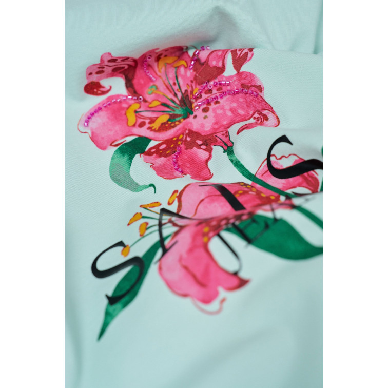 CAMISETA MUJER  SALSA JEANS FLOWER PRINT T-SHIRT