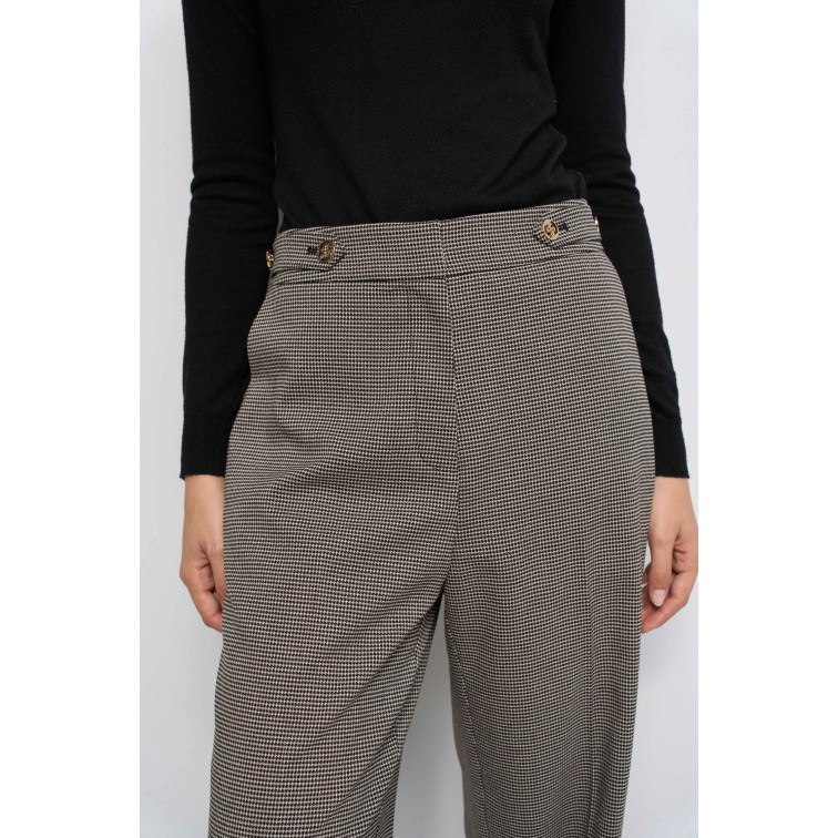 PANTALÓN MUJER  SALSA JEANS STRAIGHT-LEG PANTS WITH BUTTON