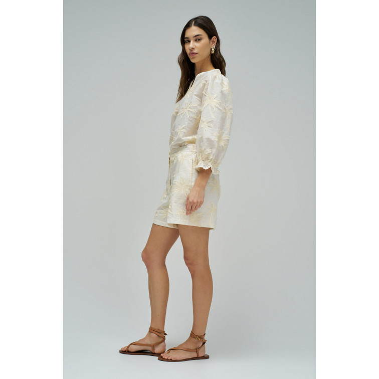 PANTALÓN CORTO MUJER  SALSA JEANS SHORT TEXTURED 3D FABRIC EFFEC