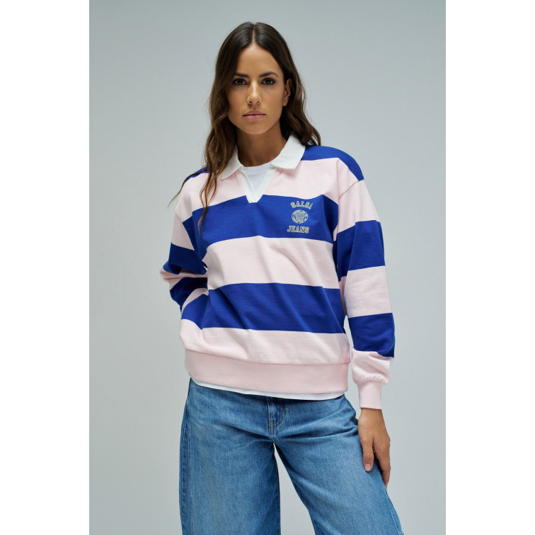 SUDADERA MUJER  SALSA JEANS COLOR BLOCK SWEATSHIRT W/ POLO