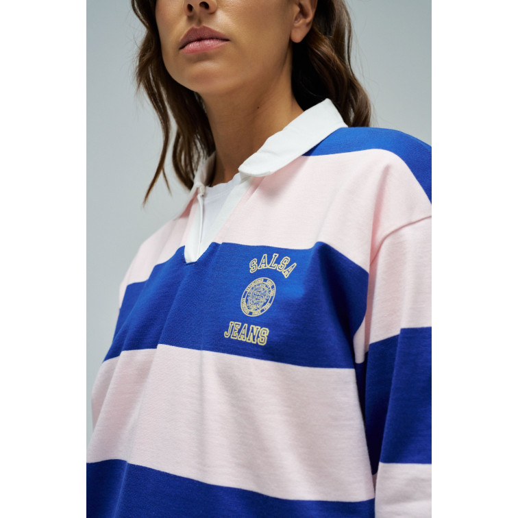 SUDADERA MUJER  SALSA JEANS COLOR BLOCK SWEATSHIRT W/ POLO