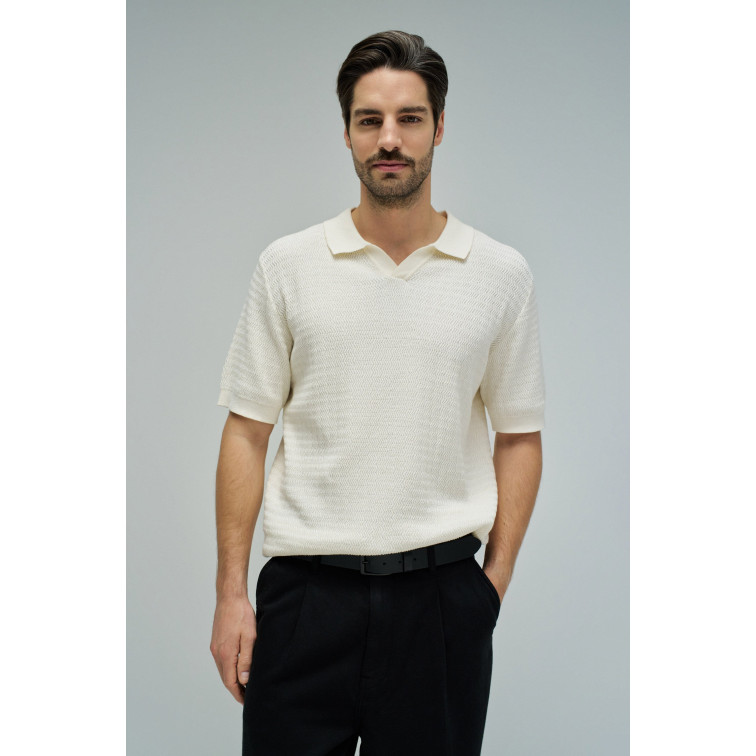 POLO HOMBRE  SALSA JEANS POLO REGULAR FIT TEXTURED KNIT