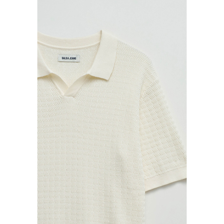 POLO HOMBRE  SALSA JEANS POLO REGULAR FIT TEXTURED KNIT