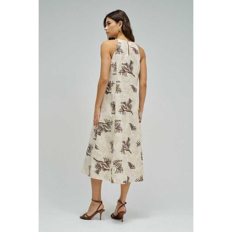 MUJER A-LINE DRESS ALL-OVER EMBROIDE 011