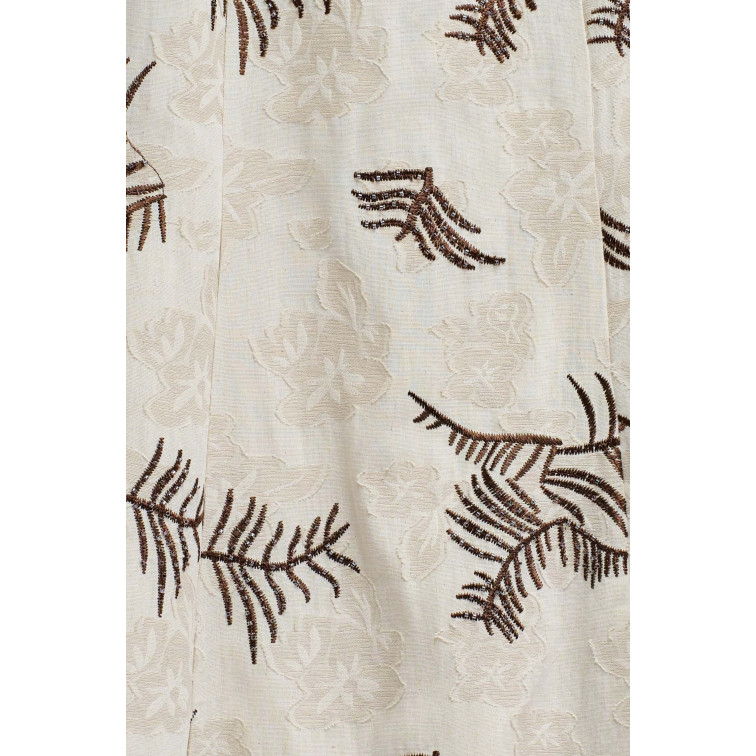 MUJER A-LINE DRESS ALL-OVER EMBROIDE 011