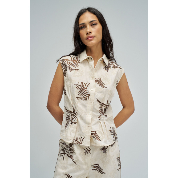 MUJER SHIRT ALL-OVER EMBROIDERY 011