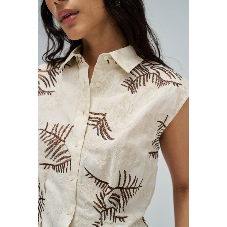 MUJER SHIRT ALL-OVER EMBROIDERY 011