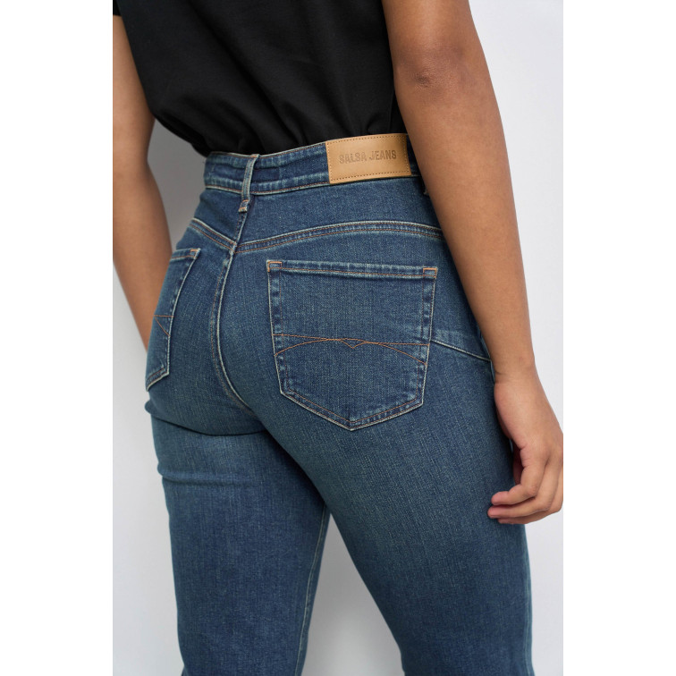 VAQUERO MUJER  SALSA JEANS JEANS FAITH STRAIGHT DARK WASH