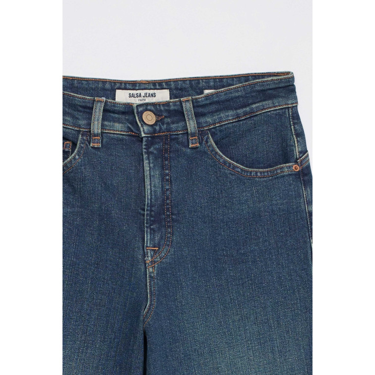 VAQUERO MUJER  SALSA JEANS JEANS FAITH STRAIGHT DARK WASH