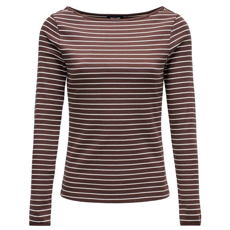CAMISETA MUJER  SALSA JEANS LONG SLEEVE W/ STRPES AND CUFF