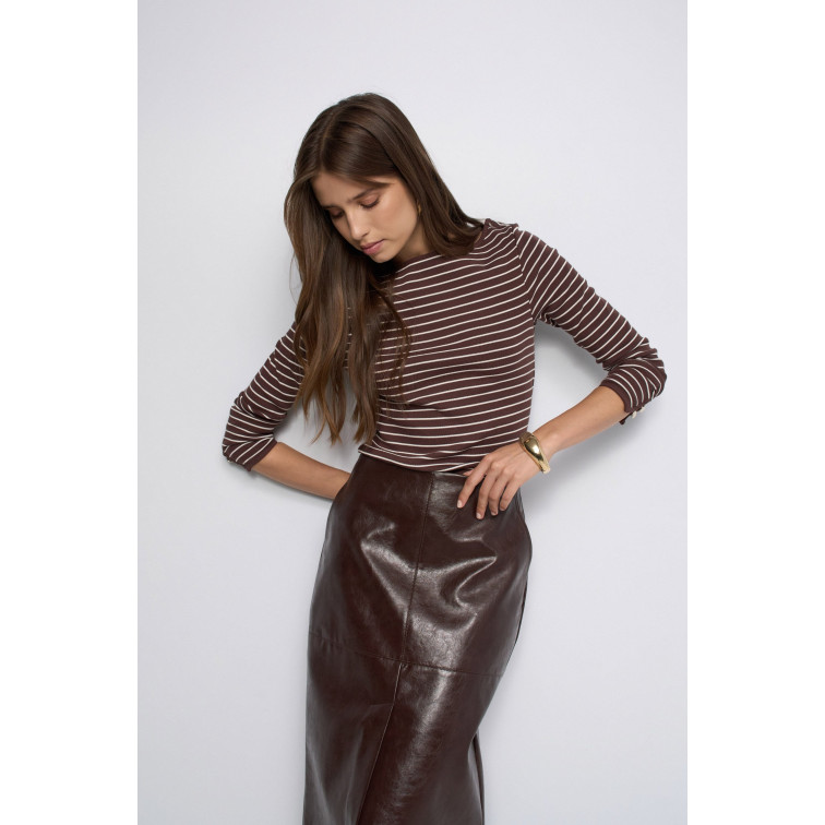 CAMISETA MUJER  SALSA JEANS LONG SLEEVE W/ STRPES AND CUFF