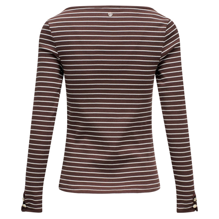 CAMISETA MUJER  SALSA JEANS LONG SLEEVE W/ STRPES AND CUFF