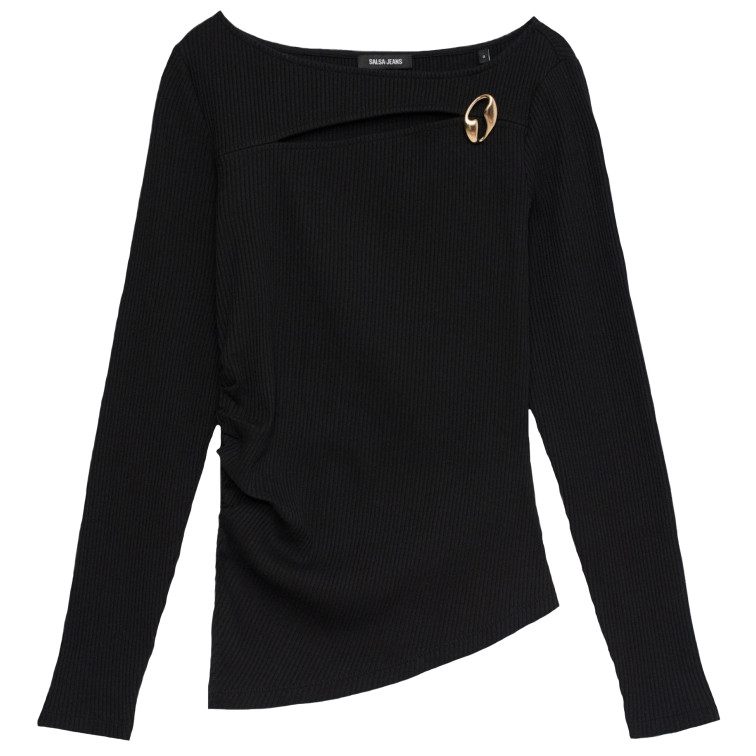 CAMISETA MUJER  SALSA JEANS LONG SLEEVE WITH NECKLINE META