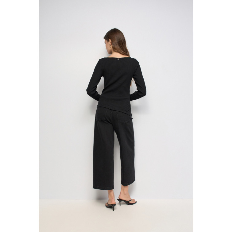 CAMISETA MUJER  SALSA JEANS LONG SLEEVE WITH NECKLINE META