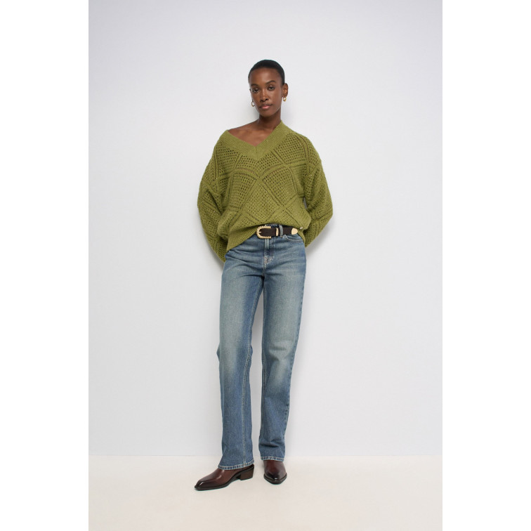 JERSEY MUJER  SALSA JEANS POINTELLE SWEATER WITH LIGHT S