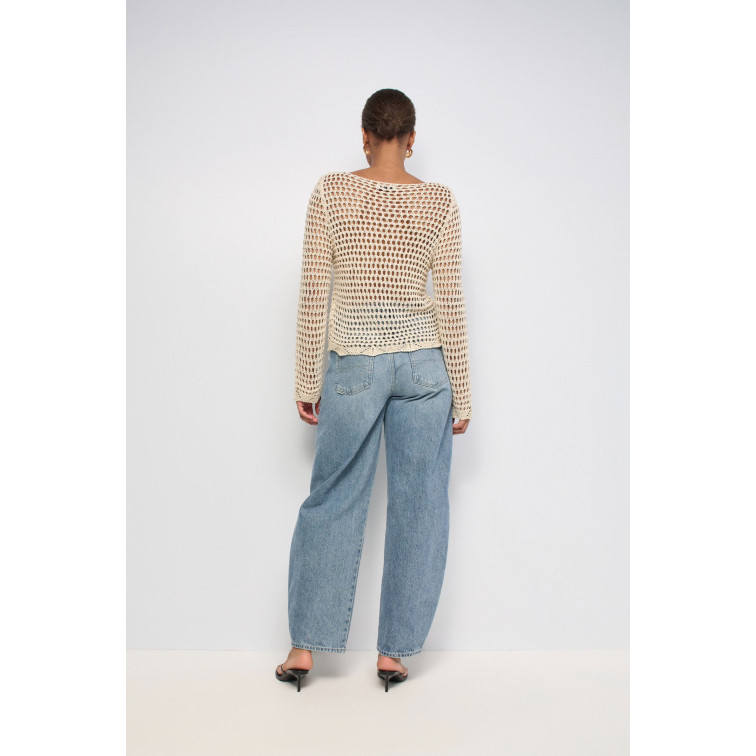 JERSEY MUJER  SALSA JEANS LONG SLEEVE KNIT WITH MESH EFF