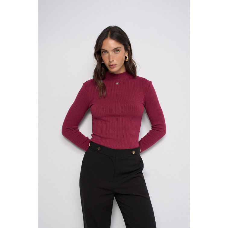 CAMISETA MUJER  SALSA JEANS TURTLENECK LONGSLEEVE W/ LOGO