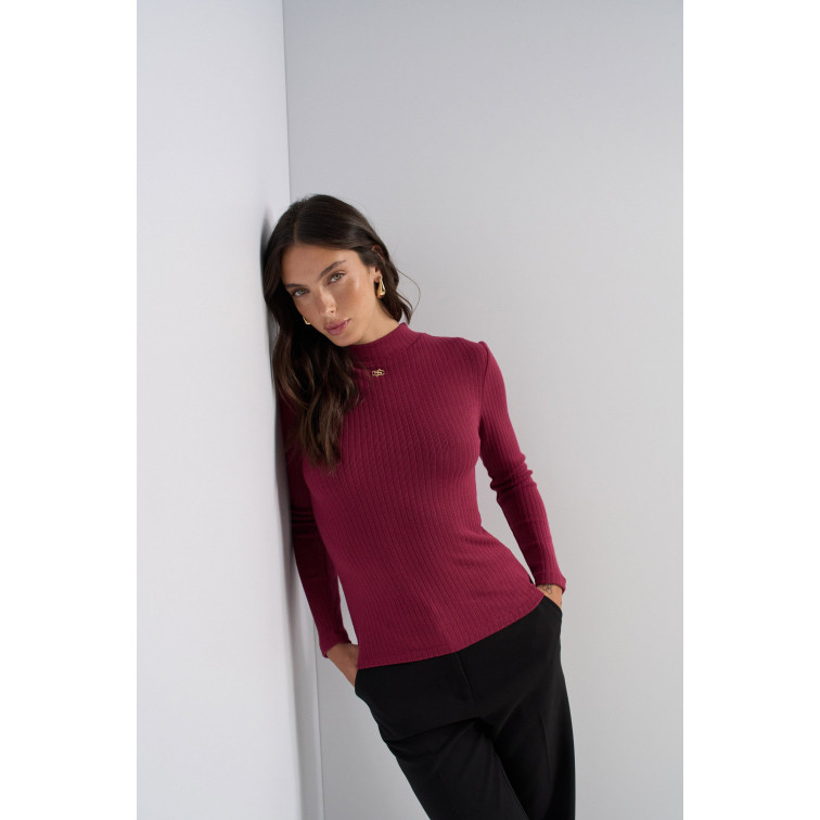 CAMISETA MUJER  SALSA JEANS TURTLENECK LONGSLEEVE W/ LOGO