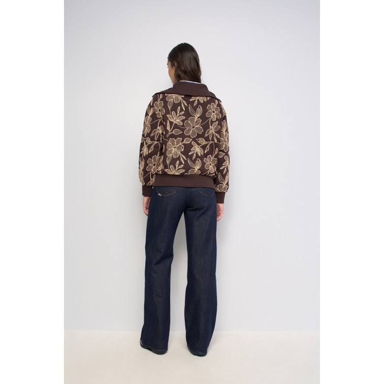 SUDADERA MUJER  SALSA JEANS SWEATSHIRT WITH FLORAL EMBROID